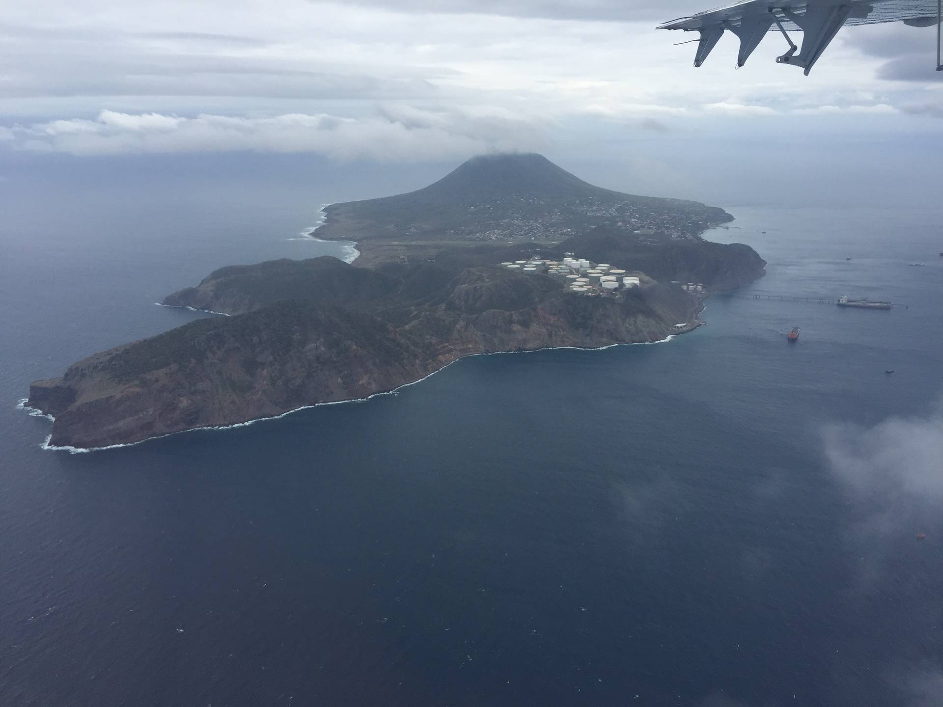 Sint Eustatius vanuit de lucht