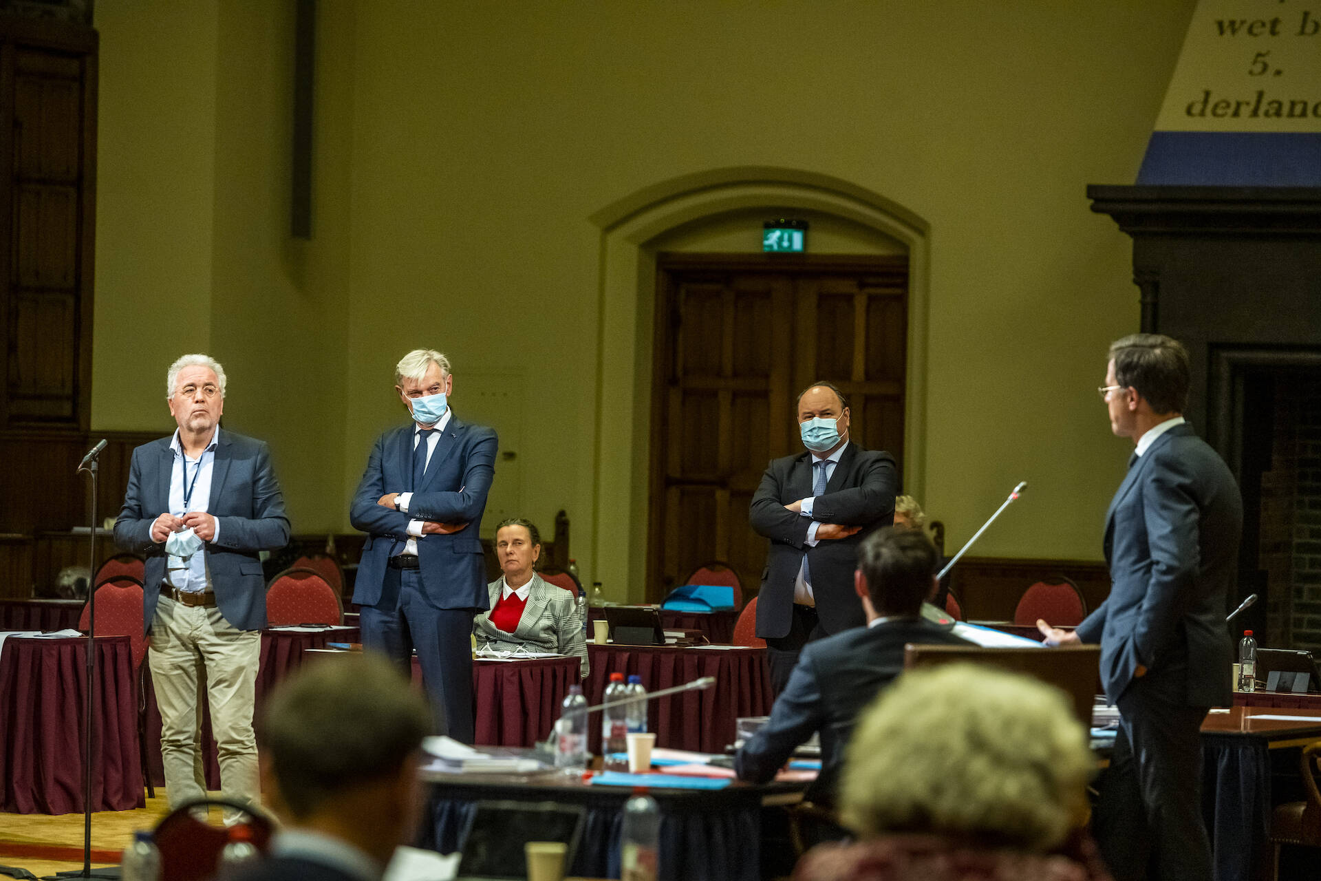 Premier Rutte in debat met de Eerste Kamer tijdens de Algemene politieke beschouwingen op 27 oktober 2020 