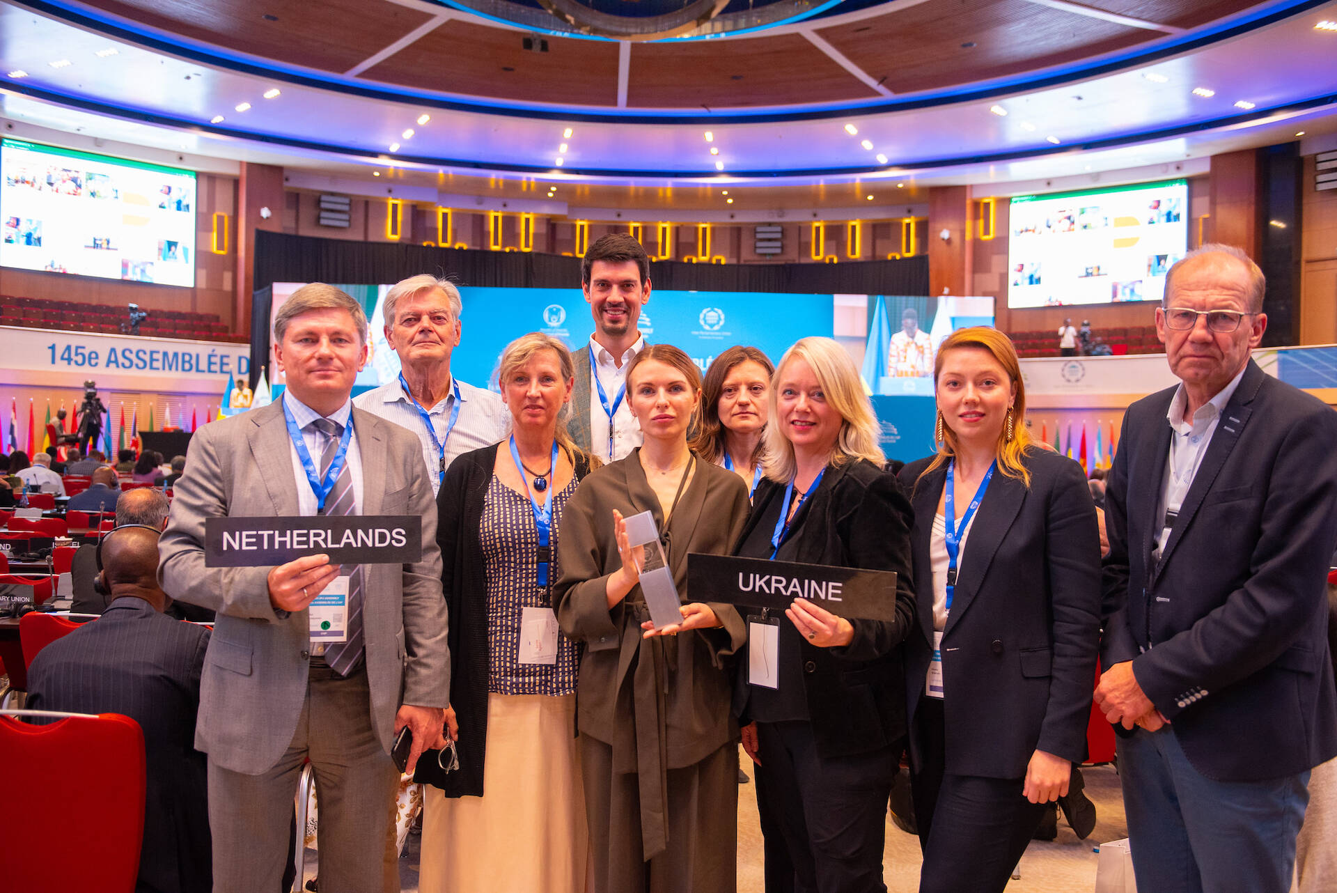 De Nederlandse delegatie samen met de delegatie uit Oekraïne