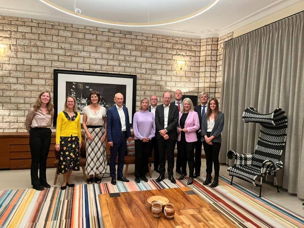 De delegatie werd ontvangen door de Nederlandse ambassadeur in Rwanda