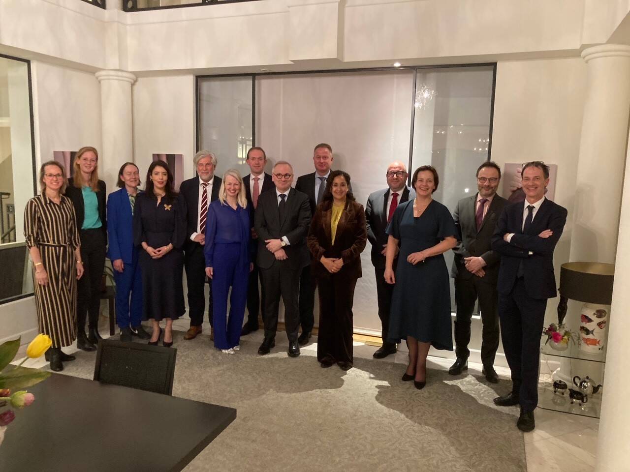 Foto van de Nederlandse delegatie bij de Permanente Vertegenwoordiging van Nederland bij de Verenigde Naties