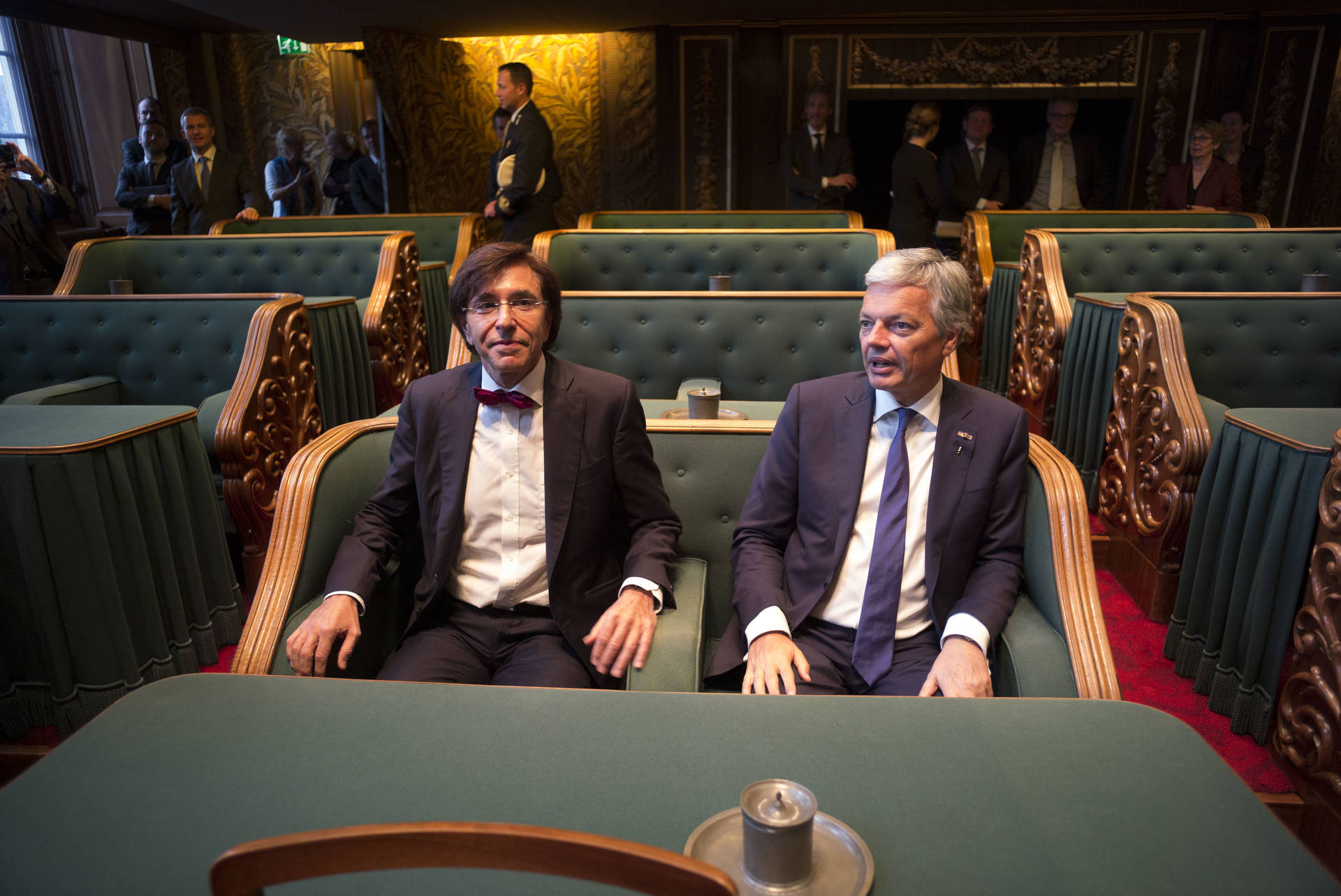 Eerste Minister Elio di Rupo en Minister van Buitenlandse Zaken Didier Reynders 