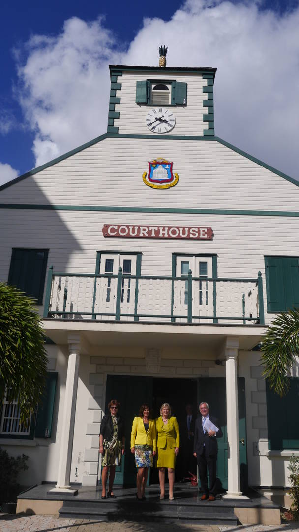 Werkbezoek aan de Courthouse van Sint Maarten 