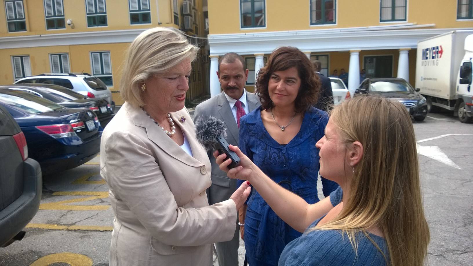 Ontmoeting met de pers op Curaçao 
