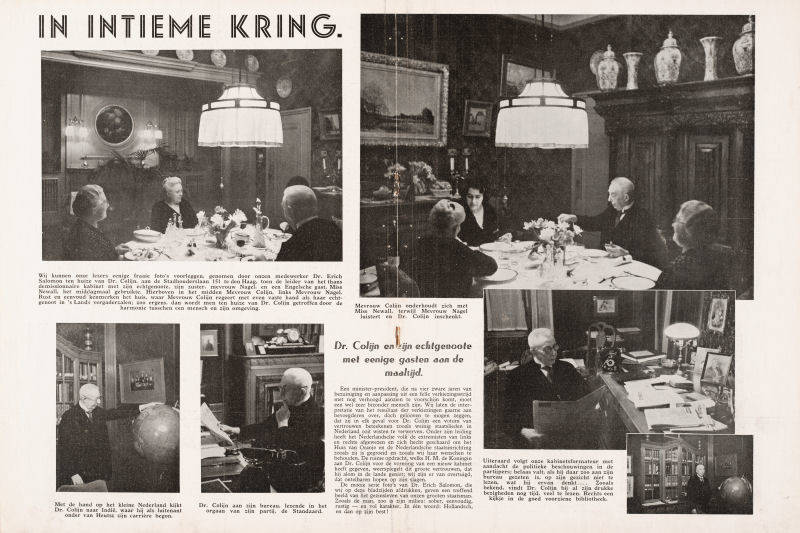 ‘In intieme kring’. Foto Erich Salomon, in Het Leven, 5 juni 1937.