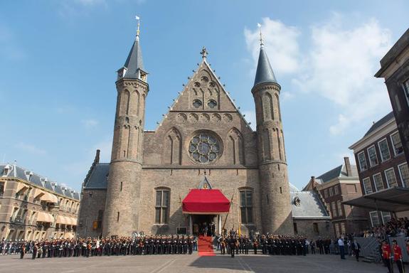 De Ridderzaal tijdens Prinsjesdag op 16 september 2014