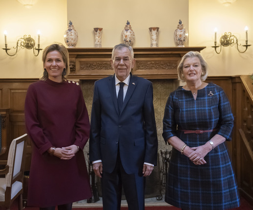 Oostenrijkse president ontvangen door Staten-Generaal