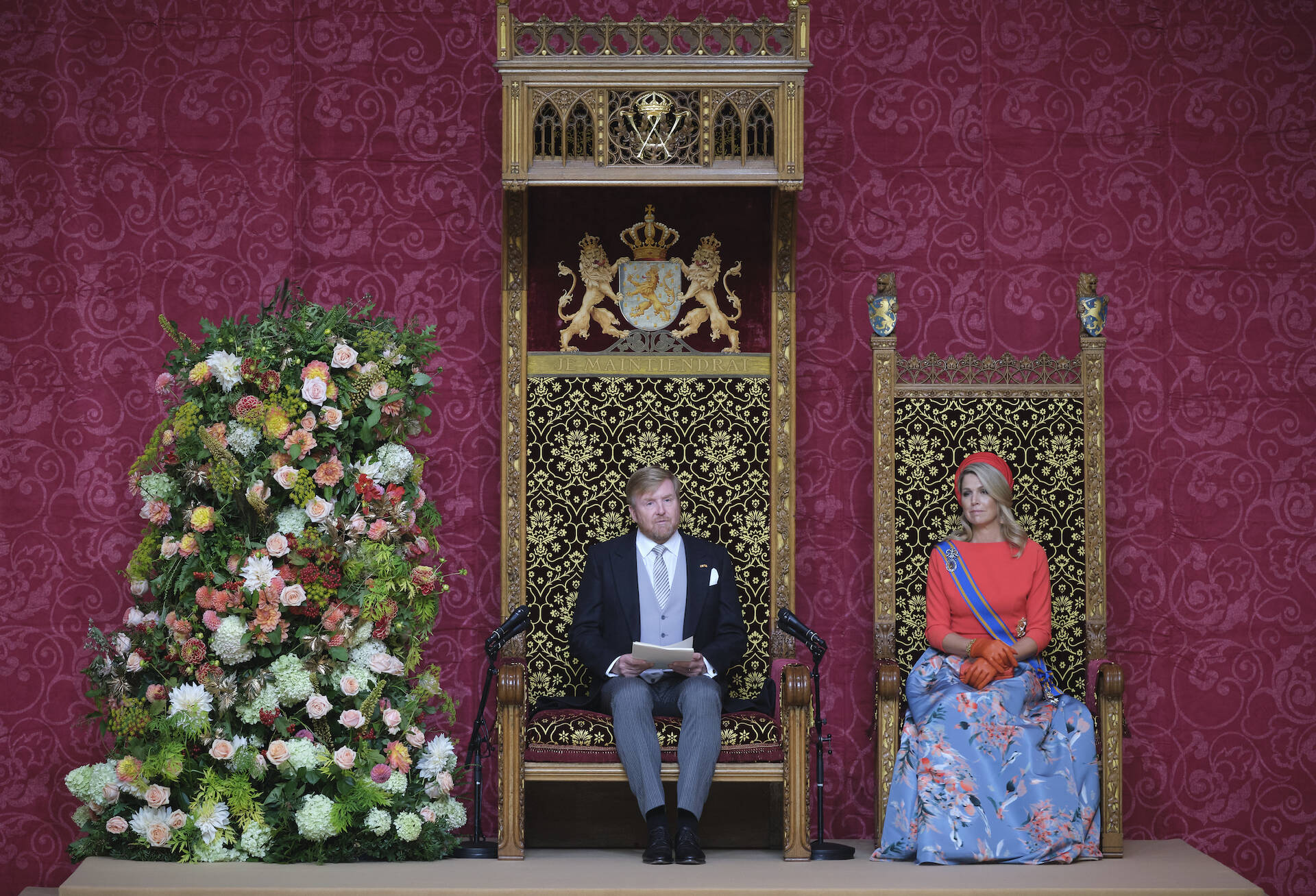 Koning Willem-Alexander leest de troonrede voor