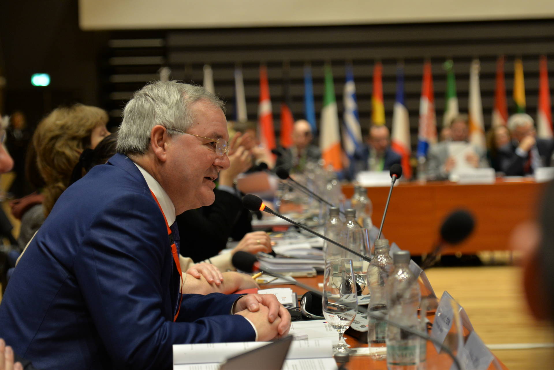 Griffier Geert Jan Hamilton op de conferentie