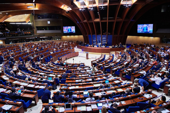 Raad van Europa in Straatsburg tijdens Herstsessie 2018