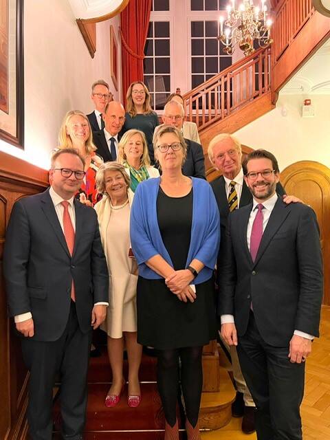 De Nederlandse delegatie werd ontvangen door de Permanente Vertegenwoordiger van Nederland bij de Raad van Europa