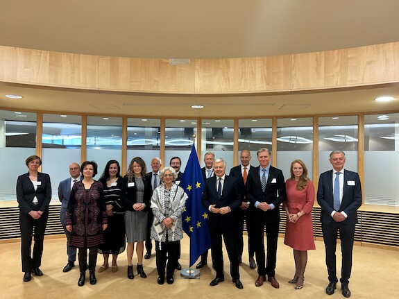 Delegatie met Eurocommissaris Reynders 
